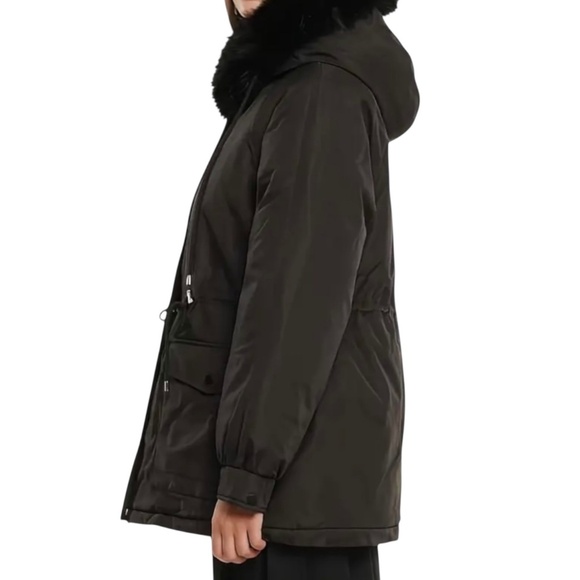 Puffit Faux Fur Mid-Length Hooded Drawstring Parka. NWT - Picture 11 of 14